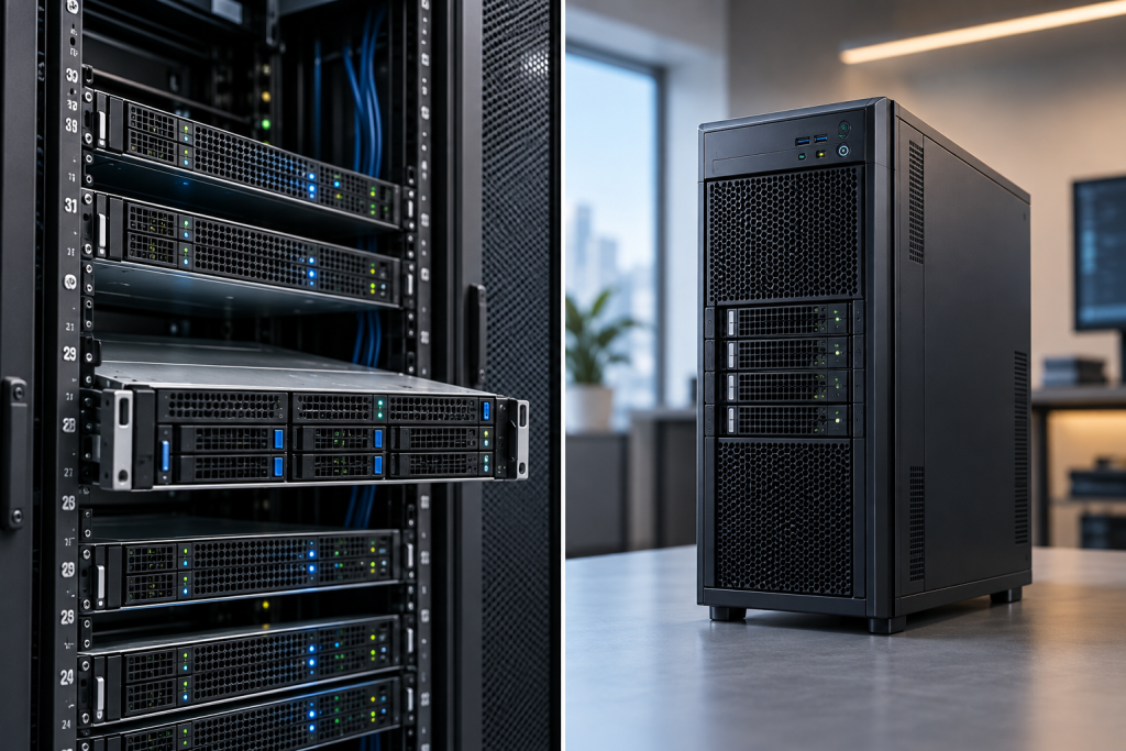 Rack Server و Tower Server