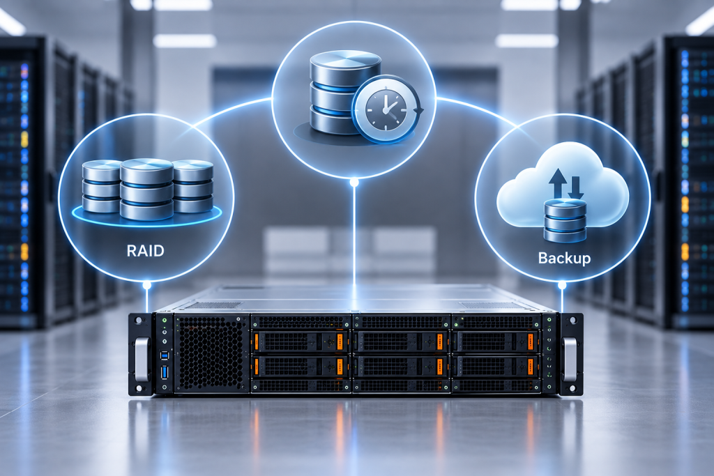 ارتباط RAID ،Snapshot و Backup با سرور