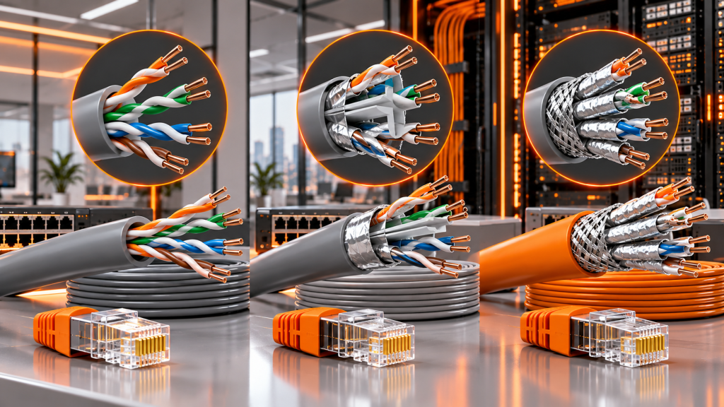 Cat6 ،Cat6A و Cat7